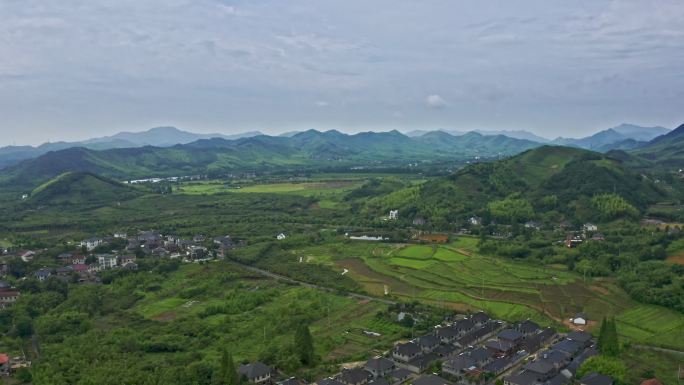 航拍避暑之地浙江湖州莫干山自然风光