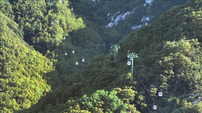 泰山中天门索道 泰山索道