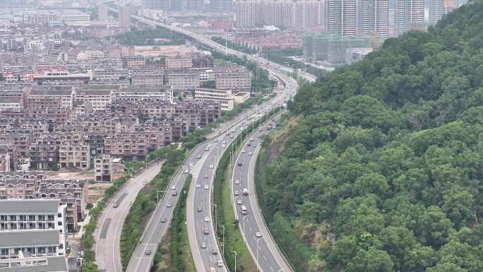 台州温岭东环路航拍