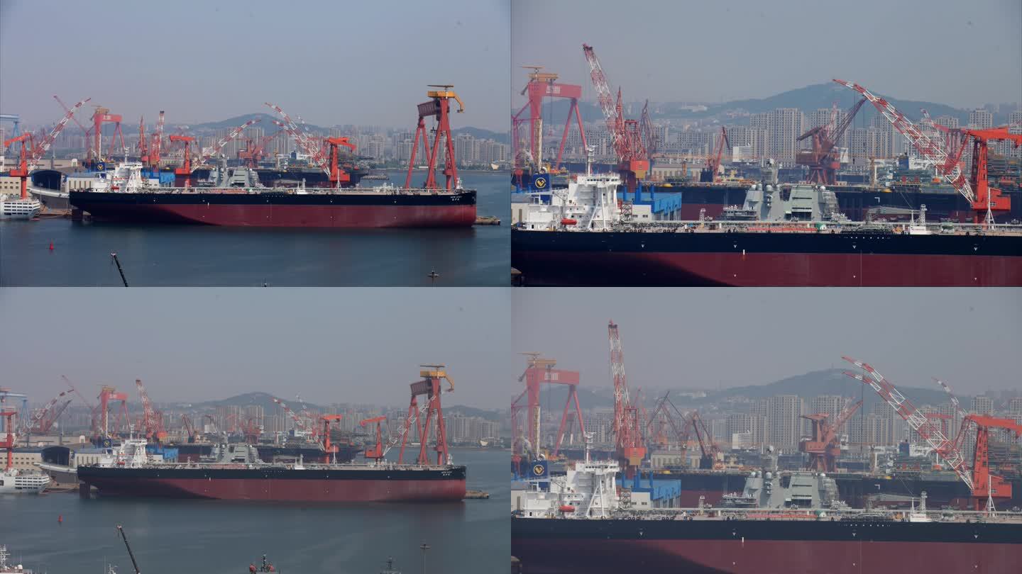 4K伟大复兴中国梦轮船港口科技物流片头