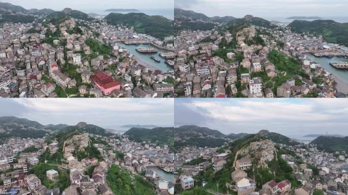 台州温岭石塘麒麟山航拍