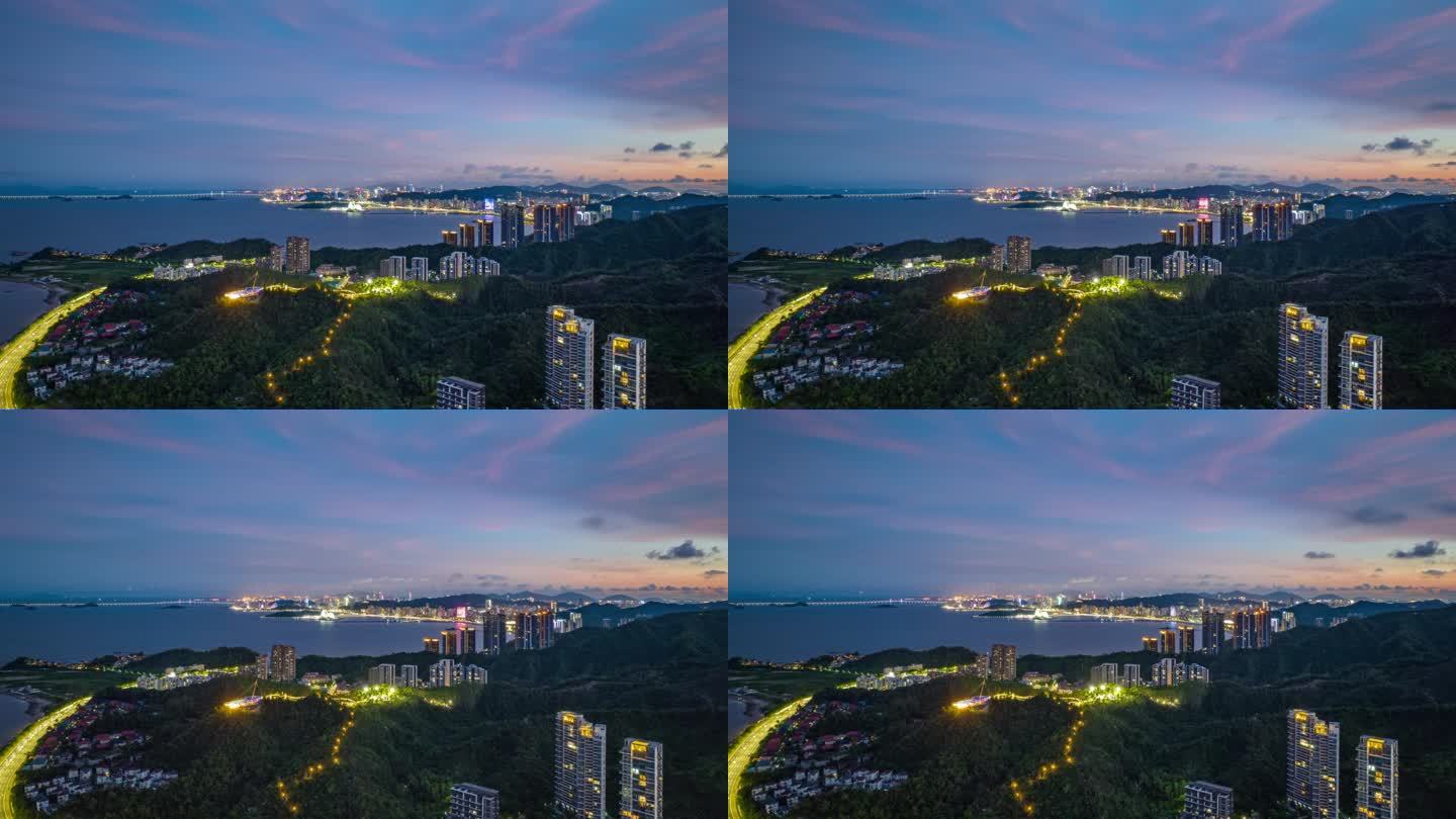 港湾大道/红花山森林公园/夜景航拍延时