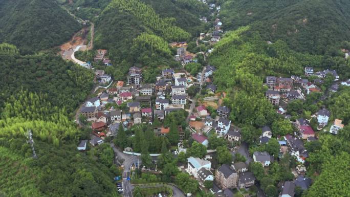 航拍避暑之地浙江湖州莫干山自然风光