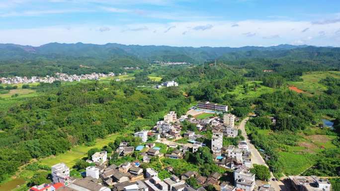 山区小学希望小学学校航拍