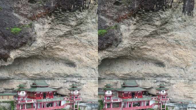 福建漳州灵通风景区悬空寺