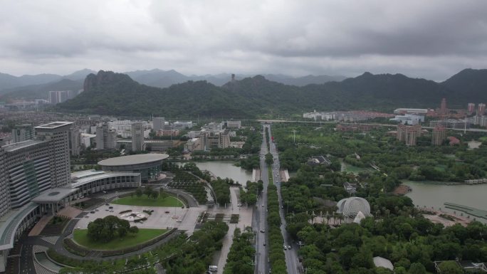 台风来临前的台州温岭老城区航拍