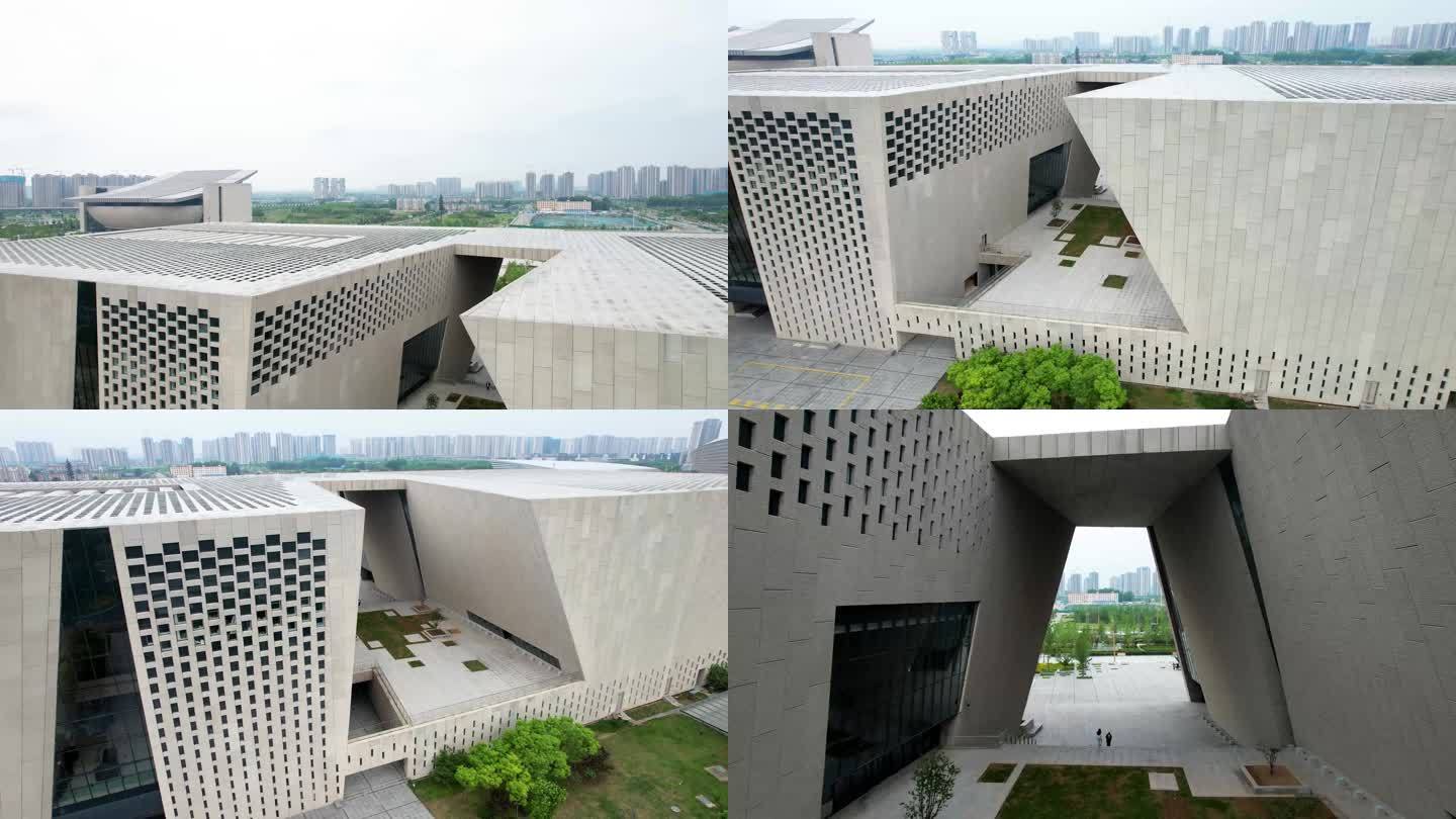 郑州美术馆奥体中心4K航拍