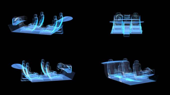 汽车内饰科技全息通道素材