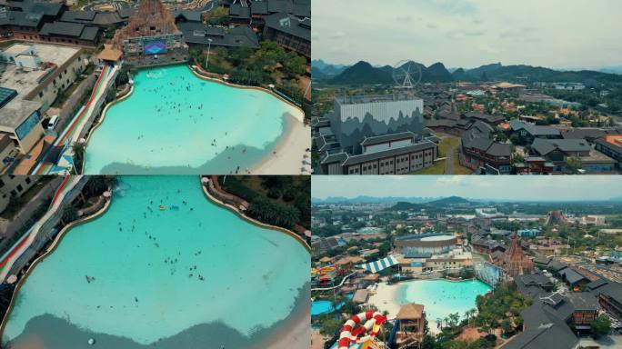 桂林夏季融创度假区多镜头