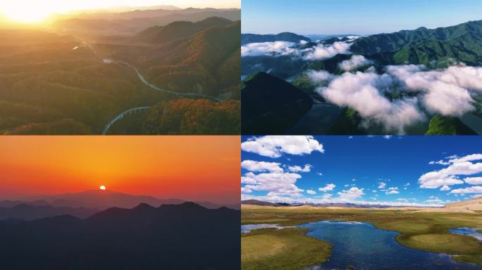 风光风景色美景大好河山自然山水画山水旅游