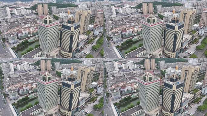 台州温岭民泰商业银行航拍
