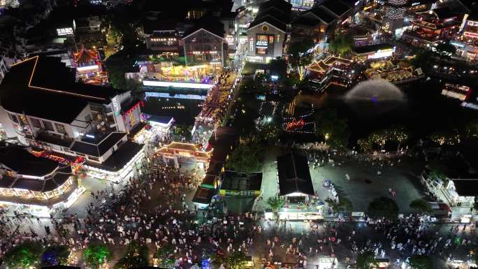 阳朔西街夜景航拍