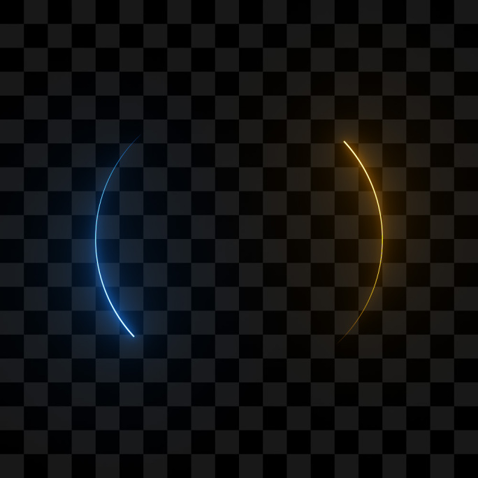蓝黄光线转动-循环+alpha