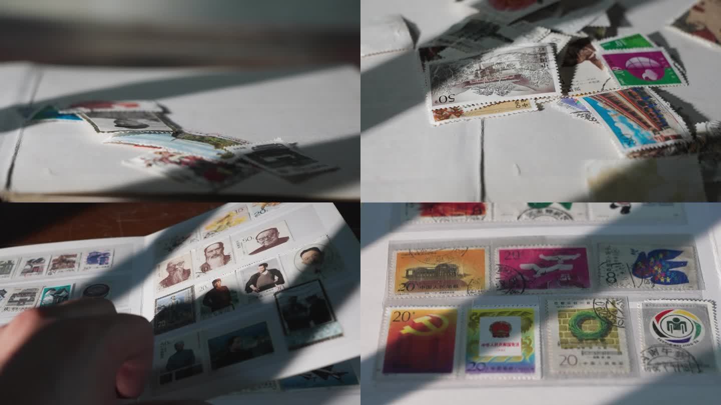 90年代集邮册老邮票收藏80年代邮票邮政