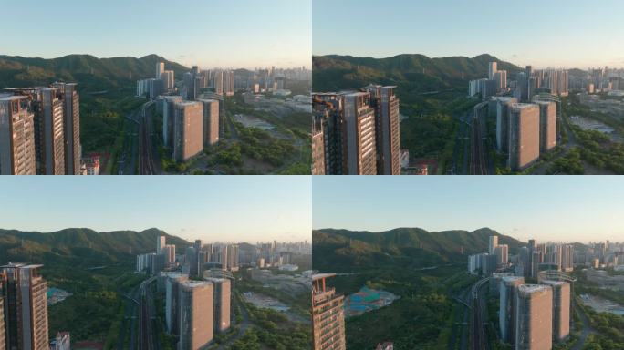 4K原创广东深圳南山智园航拍空镜