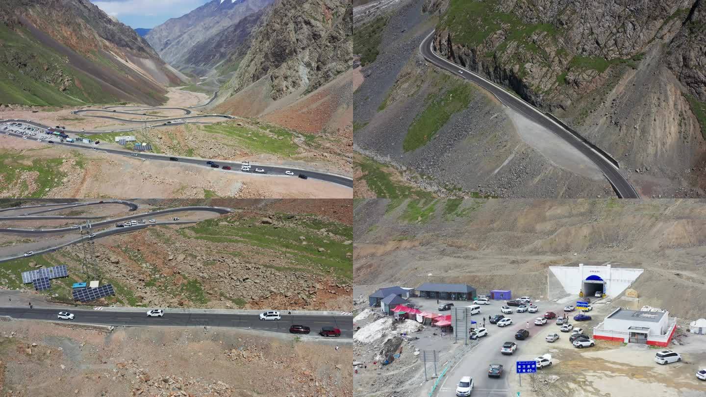 航拍新疆独库公路北段