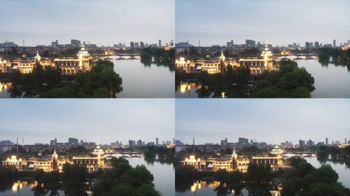 南通濠河风景区夜景