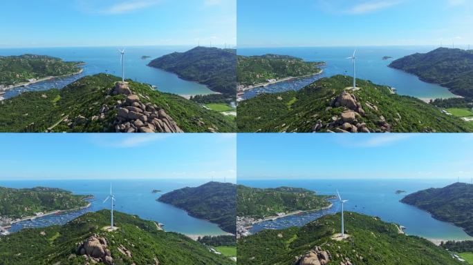 广东江门上川沙堤渔港航拍