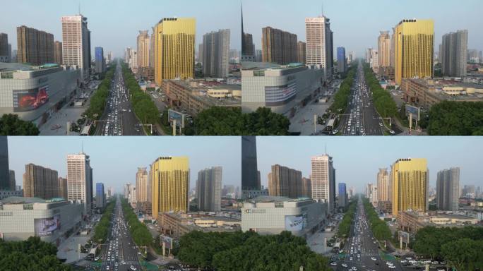 河北邯郸城市建设高楼交通航拍 (16)
