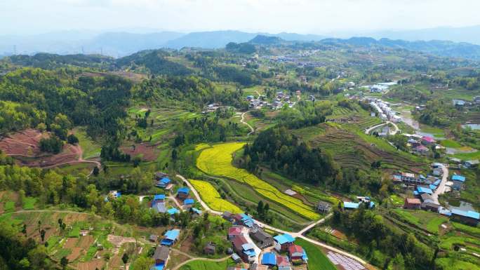 四川达州山区农村农田