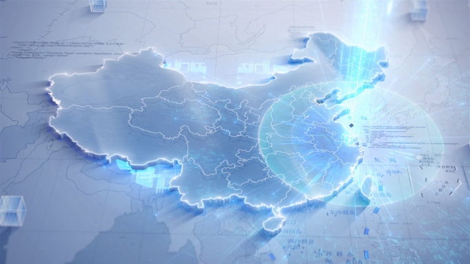 中国地图辐射分布区位图