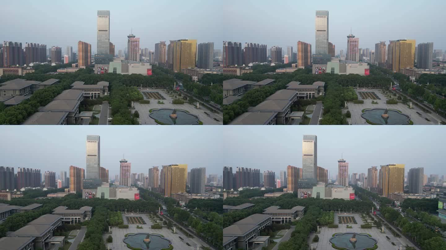 河北邯郸城市建设高楼大厦交通航拍 (6)