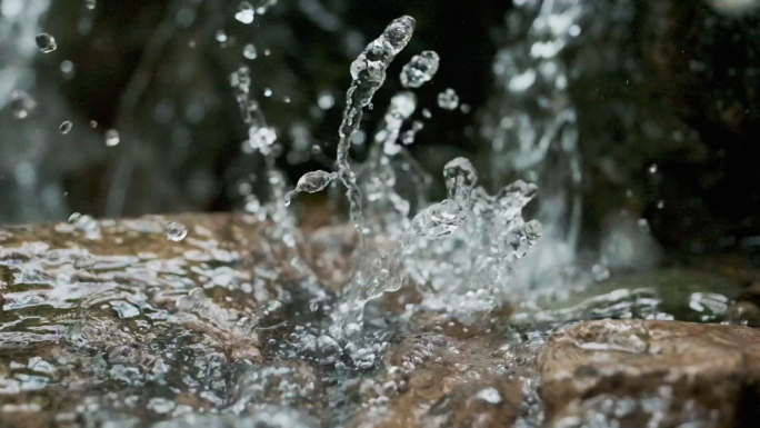 水花山间水流 溪水