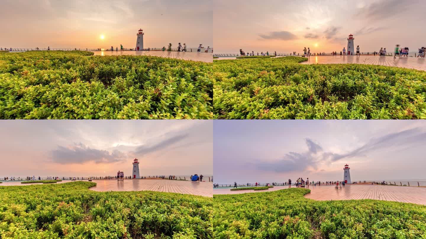大连 泊霞湾公园 灯塔 美丽中国