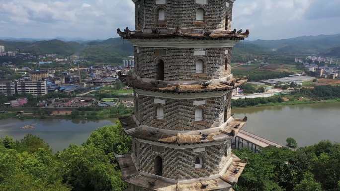 福建南平建阳城区航拍