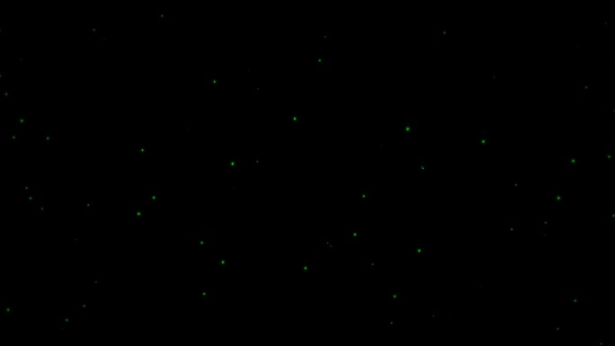 绿色荧光粒子闪烁背景