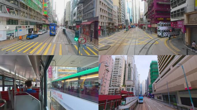 清晨乘坐香港电车，感受流动的“城市名片”