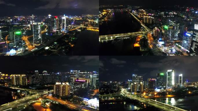 福州城市夜景金山大桥