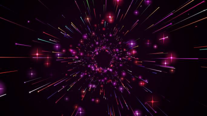 4K绚丽螺旋粒子晚会背景AE模板