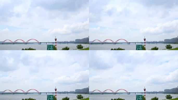 4K，延时，云，湘江，大桥
