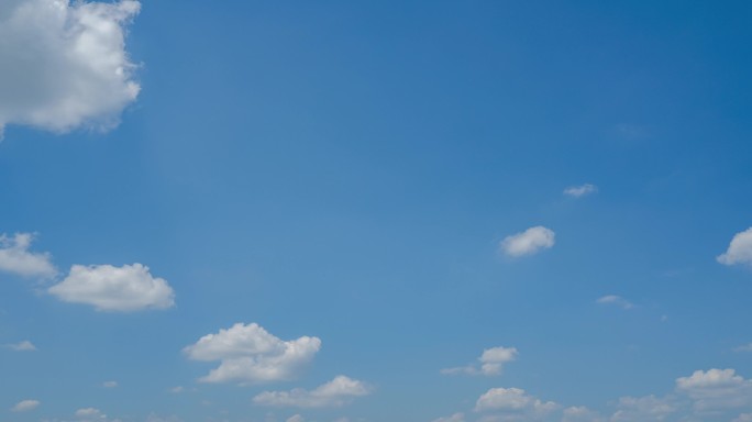 天空蓝天白云的延时摄影4K视频