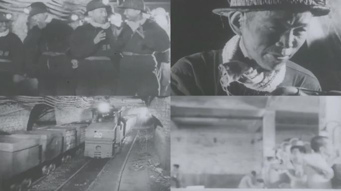 60年代 开滦煤矿  煤矿工人