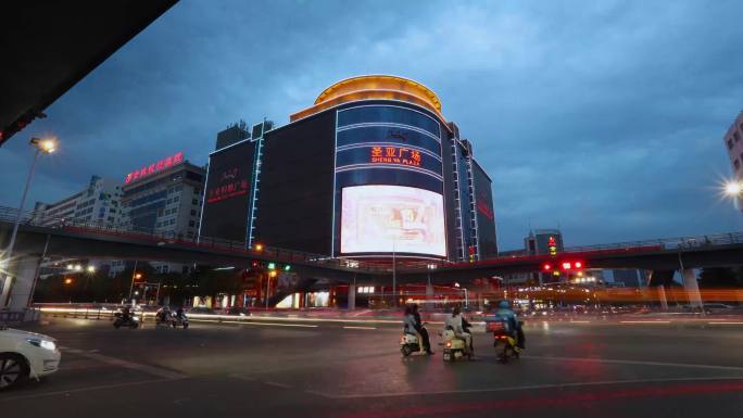 晋城市圣亚天桥夜景延时