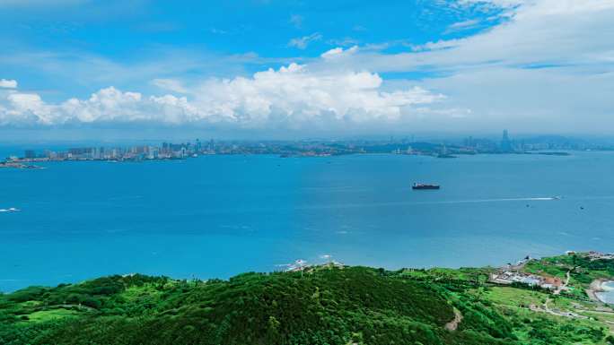 【胶州湾青岛湾】航拍延时