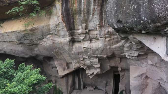 佛山西樵山采石场航拍