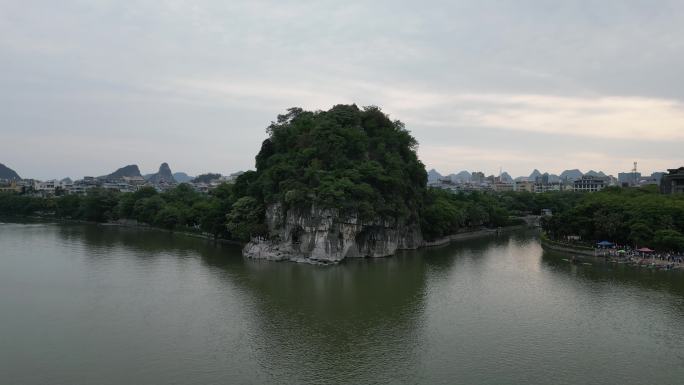 广西桂林象鼻山旅游景区航拍 (9)