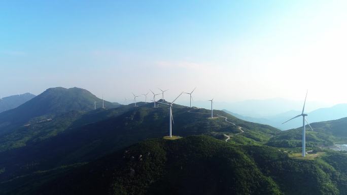 江西丰城玉华山风电场风车航拍