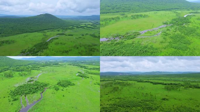 [4K]航拍素材.大兴安岭上山林草原