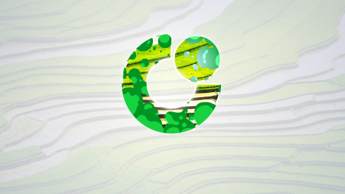 绿色转场落版logo演绎