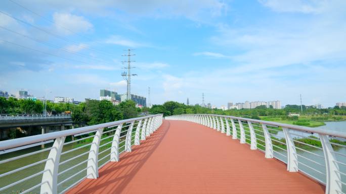 公园小路 栈道 人行天桥 小桥