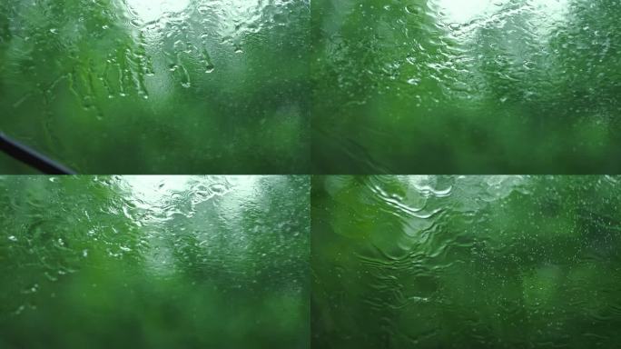 下雨天车窗雨刷雨刮器