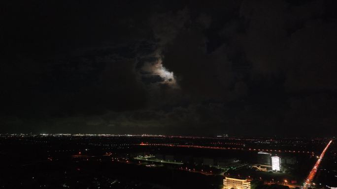 上海金山夜景蓝调