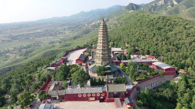 山西临汾洪桐县  广胜寺  4K 航拍