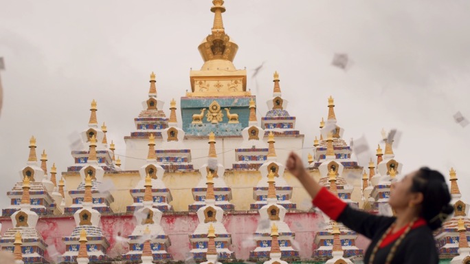 藏族祈福撒龙达