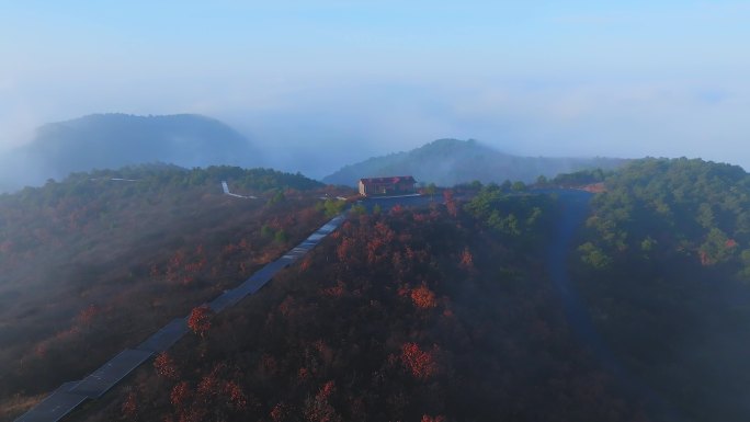 晋城 土楼岭 云海  风光 观景台