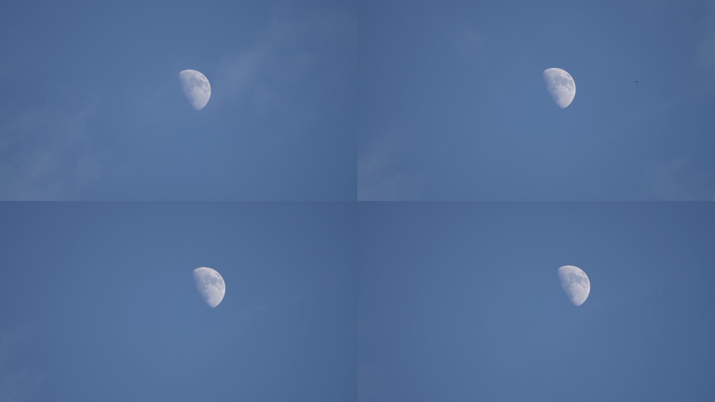 蓝天的月亮